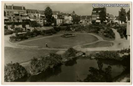 ansichtkaart: Hilversum, Plantsoen Gooische Vaart
