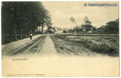 ansichtkaart: Gameren, --