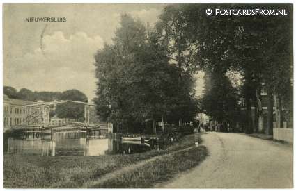 ansichtkaart: Nieuwersluis, Brug