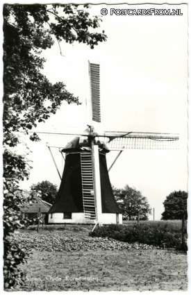 ansichtkaart: Sleen, Oude Korenmolen