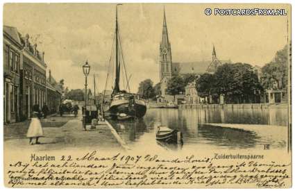 ansichtkaart: Haarlem, Zuiderbuitenspaarne