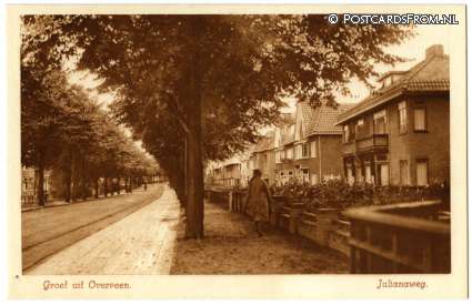ansichtkaart: Overveen, Julianaweg