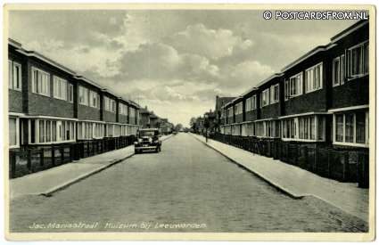 Leeuwarden Huizum, Jac. Marisstraat ansichtkaart: Leeuwarden Huizum, Jac. Marisstraat
