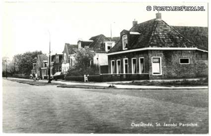 Sint Jacobiparochie, Oosteinde ansichtkaart: Sint Jacobiparochie, Oosteinde