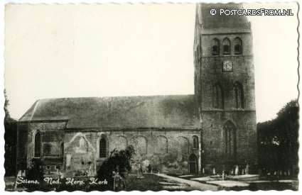 ansichtkaart: Stiens, Ned. Herv. Kerk