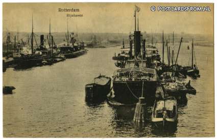 ansichtkaart: Rotterdam, Rijnhaven