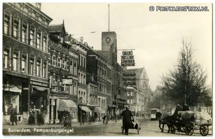 ansichtkaart: Rotterdam, Pompenburgsingel
