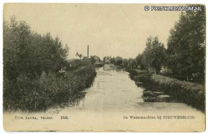 ansichtkaart: Nieuwersluis, De Watermachine