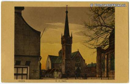 ansichtkaart: Goes, R.K. Kerk