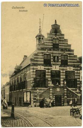 ansichtkaart: Oudewater, Stadhuis