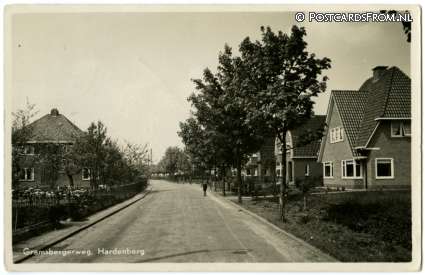 Hardenberg, Gramsbergerweg ansichtkaart: Hardenberg, Gramsbergerweg