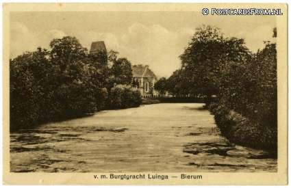 Bierum, v.m. Burgtgracht Luinga ansichtkaart: Bierum, v.m. Burgtgracht Luinga