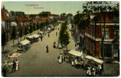 Purmerend, Westerstraat ansichtkaart: Purmerend, Westerstraat