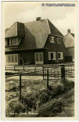 ansichtkaart: Hijken, Geref. Pastorie