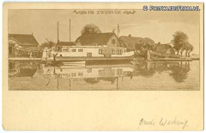 ansichtkaart: Oude Wetering, De Zwerver