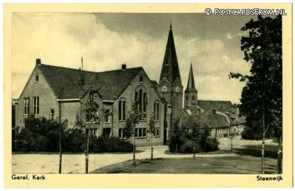 ansichtkaart: Steenwijk, Geref. Kerk