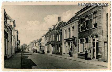 ansichtkaart: Willemstad, Landpoortstraat