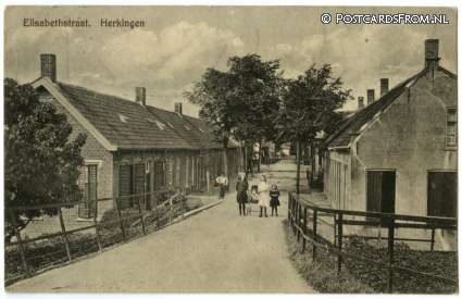 Herkingen, Elisabethstraat ansichtkaart: Herkingen, Elisabethstraat
