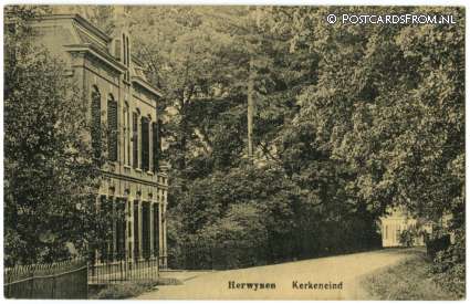 Herwijnen, Kerkeneind ansichtkaart: Herwijnen, Kerkeneind