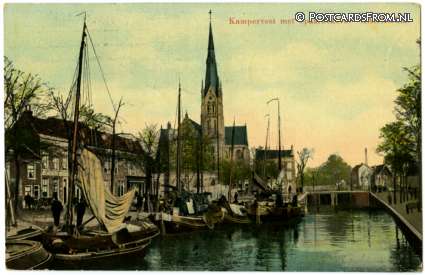 ansichtkaart: Haarlem, Kampervest met Spaarnekerk