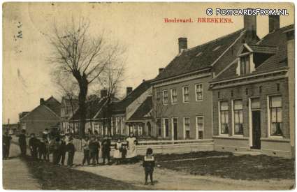 Breskens, Boulevard ansichtkaart: Breskens, Boulevard