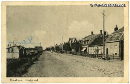 Breskens, Boulevard ansichtkaart: Breskens, Boulevard