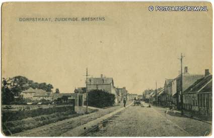 ansichtkaart: Breskens, Dorpstraat, Zuideinde