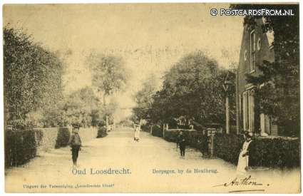 ansichtkaart: Oud-Loosdrecht, Dorpsgez. bij de Heulbrug