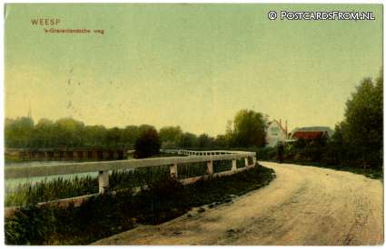 Weesp, 's-Gravenlandsche weg ansichtkaart: Weesp, 's-Gravenlandsche weg