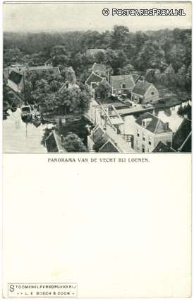 Loenen ad Vecht, Panorama van de Vecht ansichtkaart: Loenen ad Vecht, Panorama van de Vecht