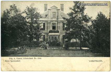 's-Graveland, Huize Sperwershof ansichtkaart: 's-Graveland, Huize Sperwershof