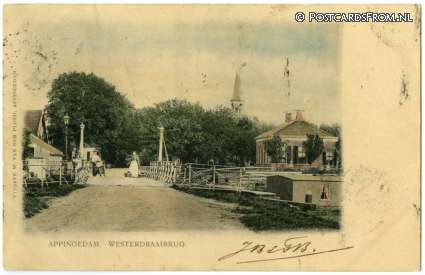 ansichtkaart: Appingedam, Westerdraaibrug