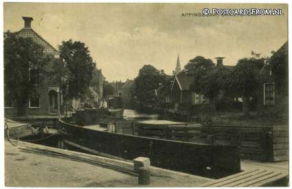 Appingedam, Damsterdiep ansichtkaart: Appingedam, Damsterdiep