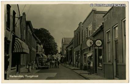 ansichtkaart: Werkendam, Hoogstraat