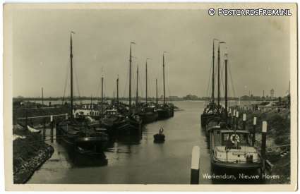 ansichtkaart: Werkendam, Nieuwe Haven