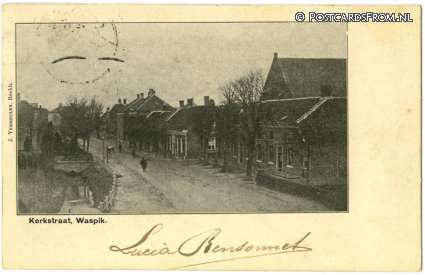 ansichtkaart: Waspik, Kerkstraat