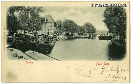 ansichtkaart: Haarlem, Spaarne