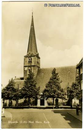 ansichtkaart: Rijswijk ZH, Ned. Herv. Kerk
