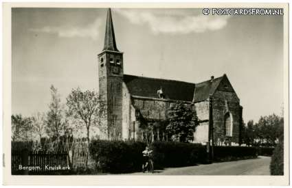 ansichtkaart: Bergum, Kruiskerk