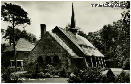 ansichtkaart: Den Dolder, Geref. Kerk