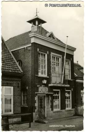 ansichtkaart: Ammerstol, Raadhuis