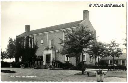 ansichtkaart: Lopik, Huis der Gemeente