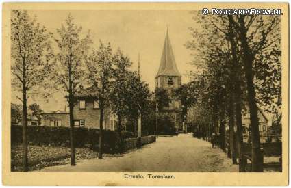 Ermelo, Torenlaan ansichtkaart: Ermelo, Torenlaan