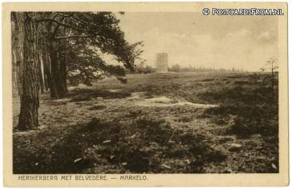 ansichtkaart: Markelo, Herikerberg met Belvedere