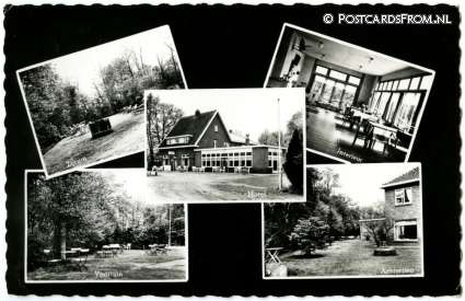 ansichtkaart: Beuningen OV, Hotel-Cafe-Pension 't Sterrebos. J.H. Broenink