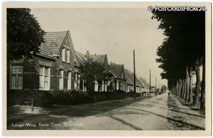 ansichtkaart: Eexta, Lange Weg
