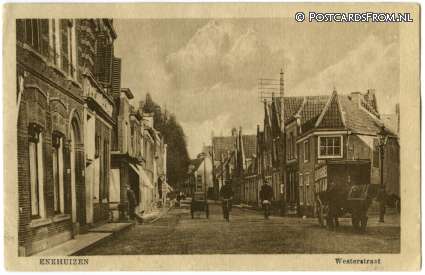 ansichtkaart: Enkhuizen, Westerstraat