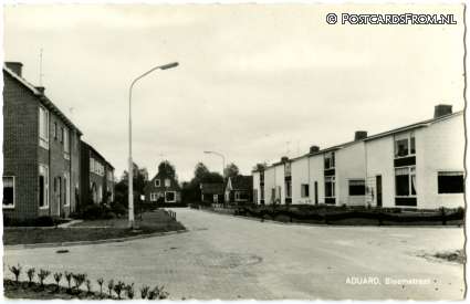 ansichtkaart: Aduard, Bloemstraat