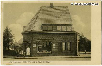 ansichtkaart: Doetinchem, Groeten uit Kleintjeskamp