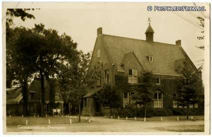 Dwingeloo, Gemeentehuis ansichtkaart: Dwingeloo, Gemeentehuis